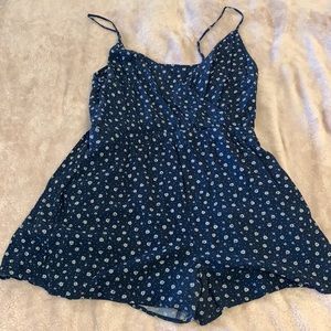 Blue American eagle romper